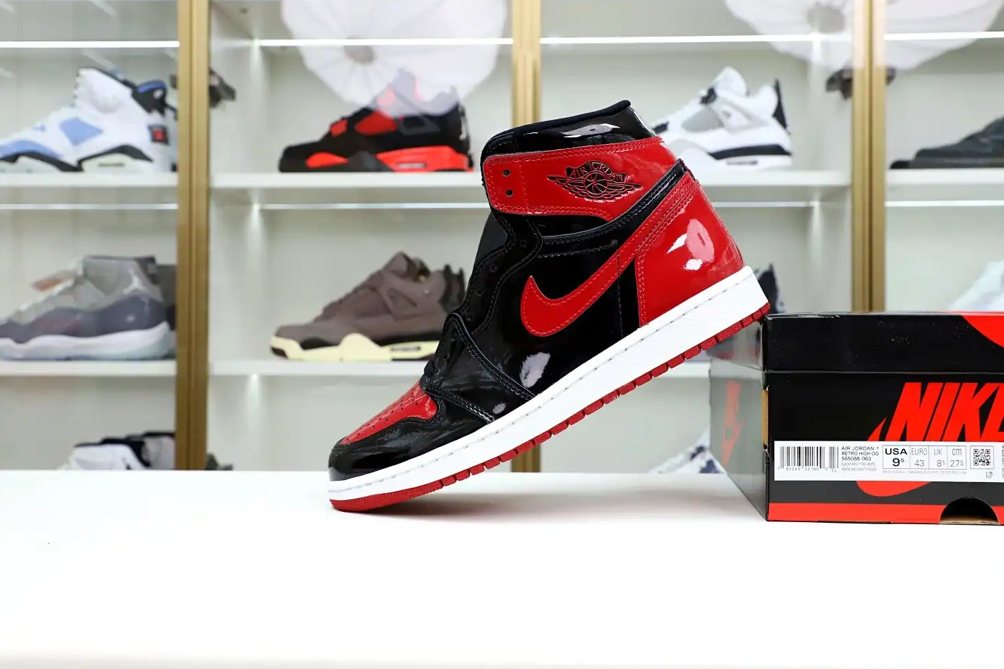 BRED 1 AIR OG PATENT Kimikick HIGH JORDAN 0726